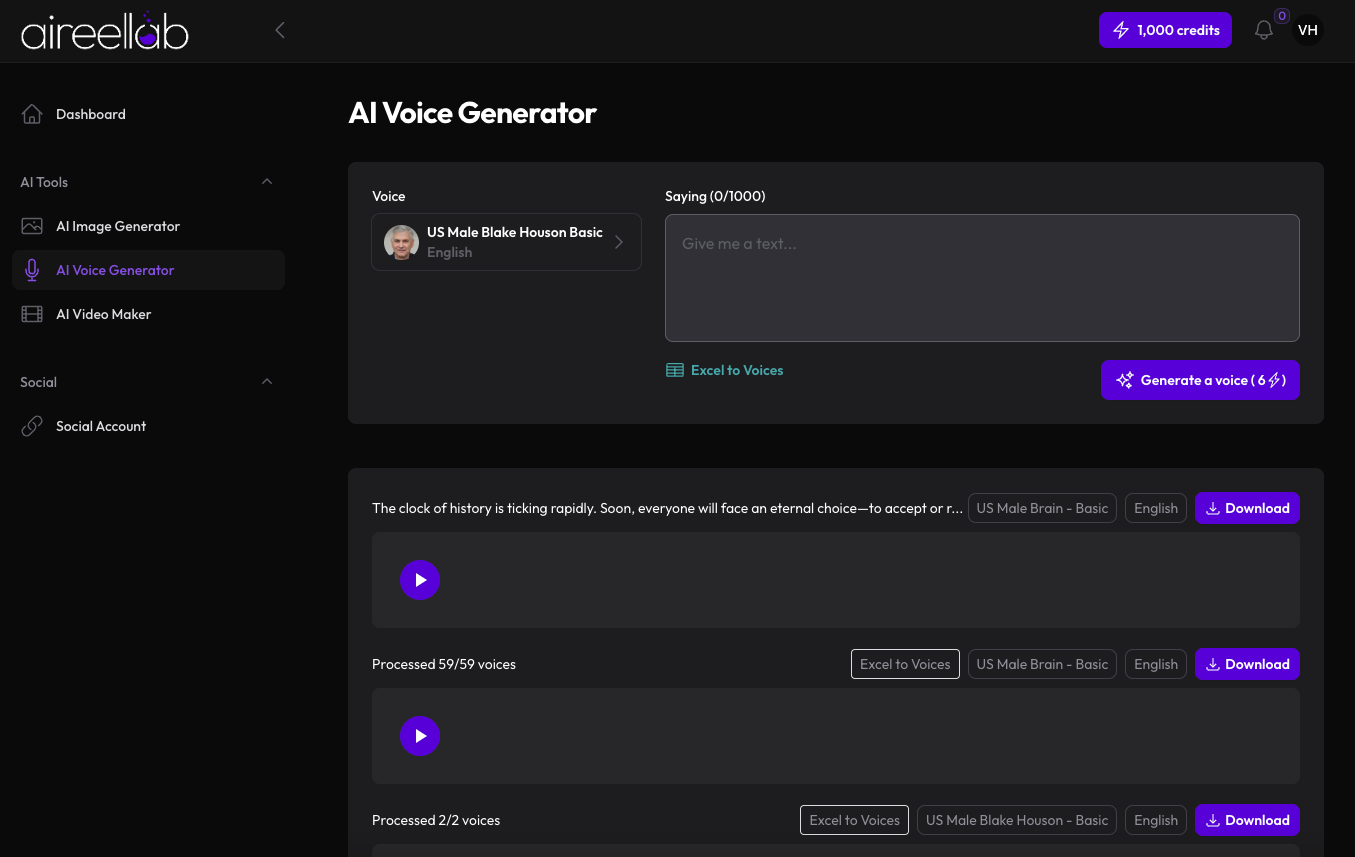 AI Voice Generator